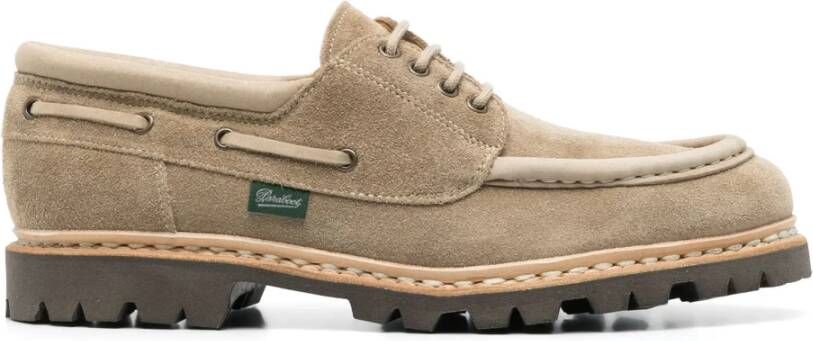 Paraboot Suède Mocassin met Noorse Stiksels