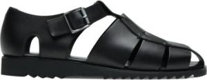 Paraboot Vintage Leren Sandalen Zwart Heren