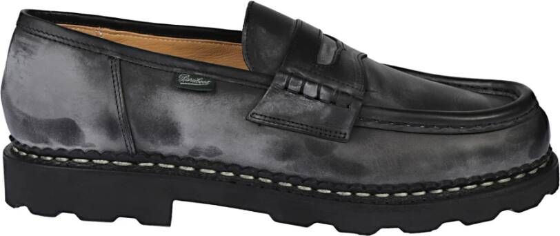 Paraboot Zwarte Mocassin van Kalfsleer