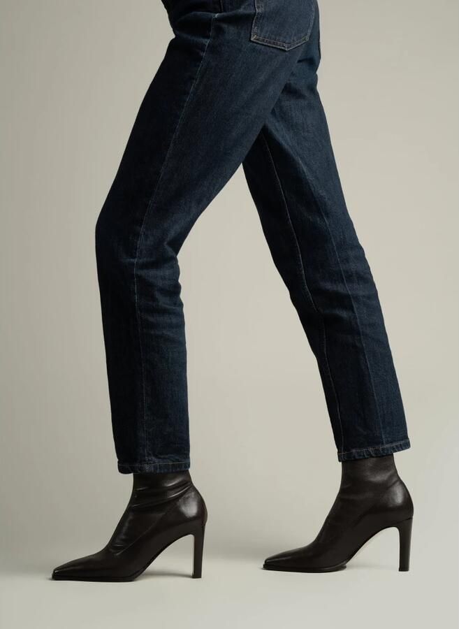 Parallele Stretch Nappa Espresso Enkellaarsjes Brown Dames - Foto 4
