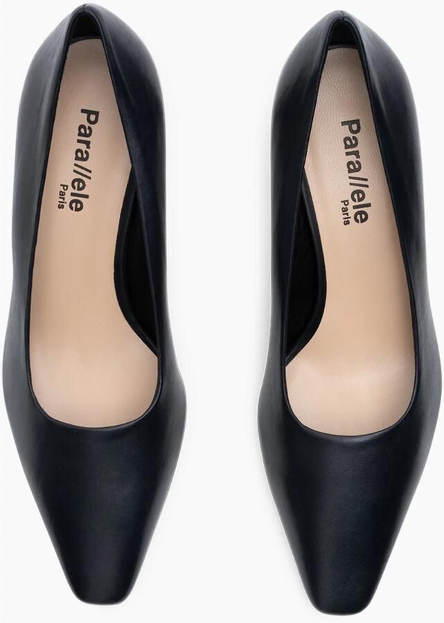 Parallele Navy Leren Pump Alvin Blue Dames - Foto 4