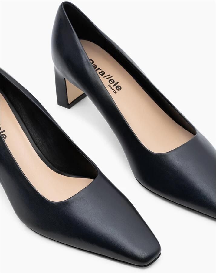 Parallele Navy Leren Pump Alvin Blue Dames - Foto 2