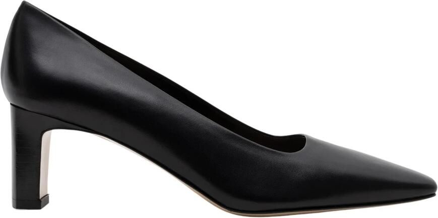 Parallele Zwarte leren pump Alvin Black Dames