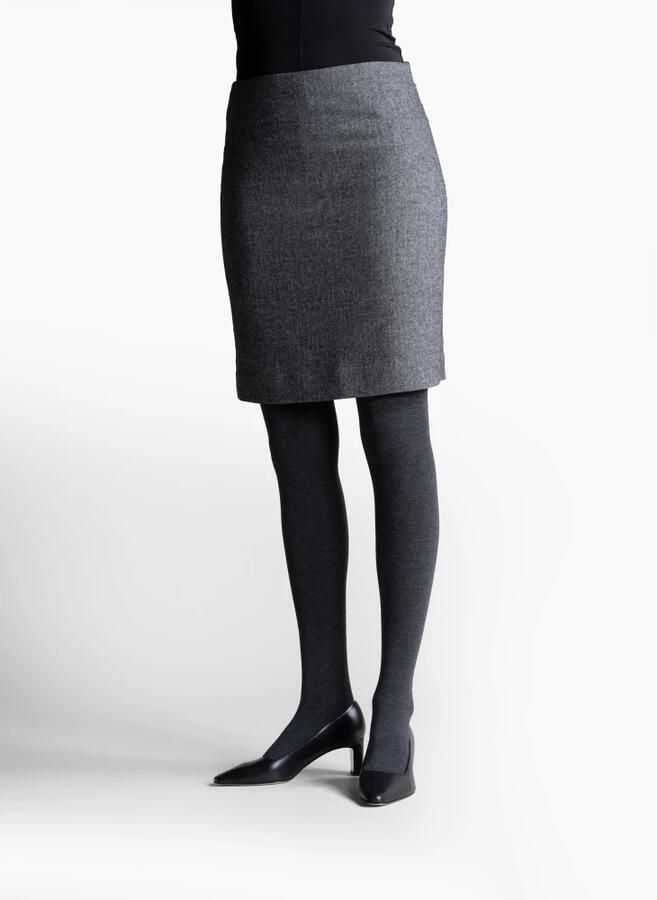Parallele Zwarte leren pump Alvin Black Dames - Foto 3