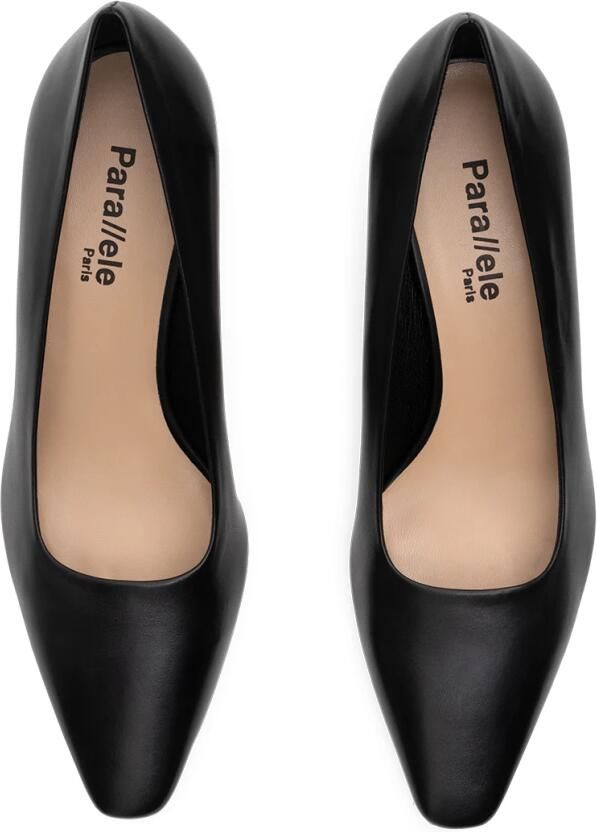 Parallele Zwarte leren pump Alvin Black Dames - Foto 4