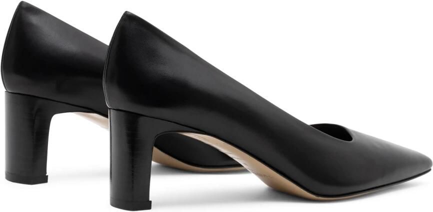 Parallele Zwarte leren pump Alvin Black Dames - Foto 5