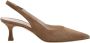 Parallele Camel Slingback in Suède Brown Dames - Thumbnail 6