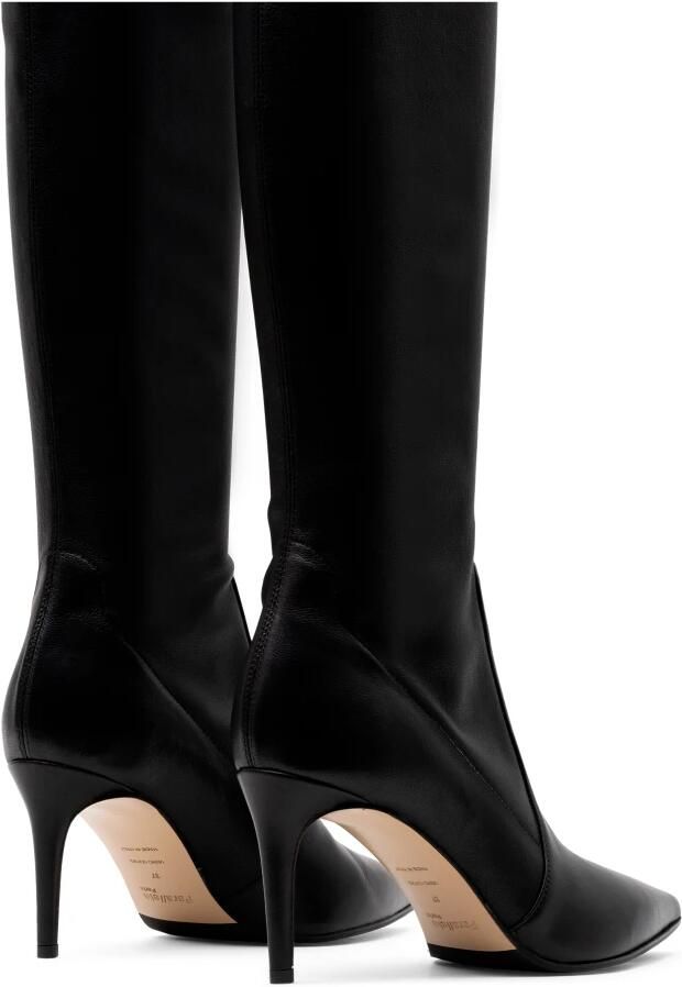 Parallele Elegante Zwarte Leren Laars Carmen Black Dames - Foto 4