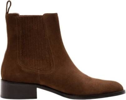 Parallele Chelsea Boot in Cognac Suède Brown Dames