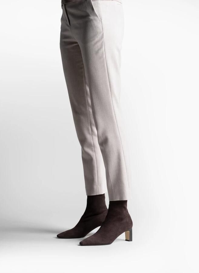 Parallele Stretch Espresso Geiten Suède Enkellaarsjes Edna Brown Dames - Foto 3