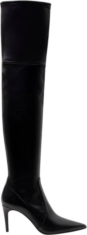 Parallele Zwarte Stretch Nappa Hoge Laarzen Lucia Black Dames
