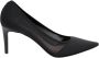 Parallele Zwarte Mesh Puntige Neus Bootie Black Dames - Thumbnail 1