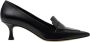 Parallele Zwarte leren mocassin Austin Black Dames - Thumbnail 1