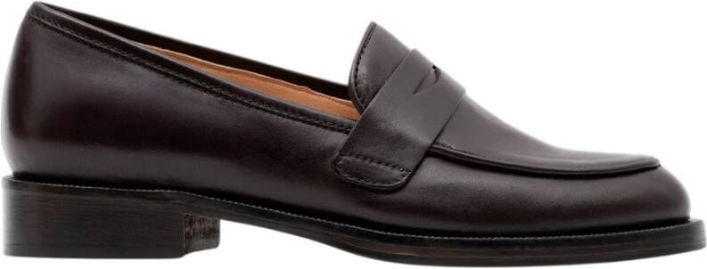 Parallele Mocassin van kalfsleer