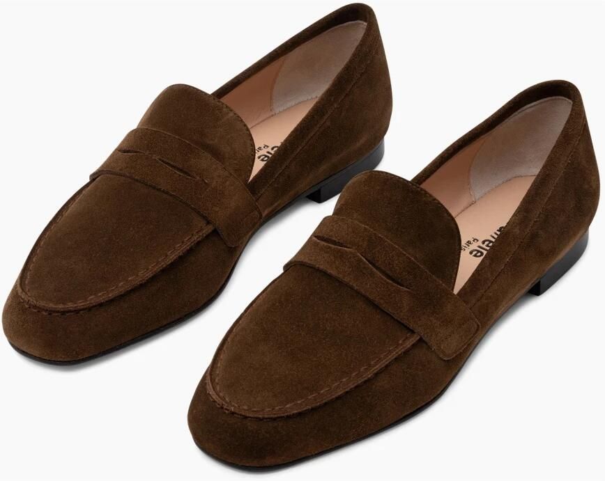 Parallele Mocassin van Kalfsvelours