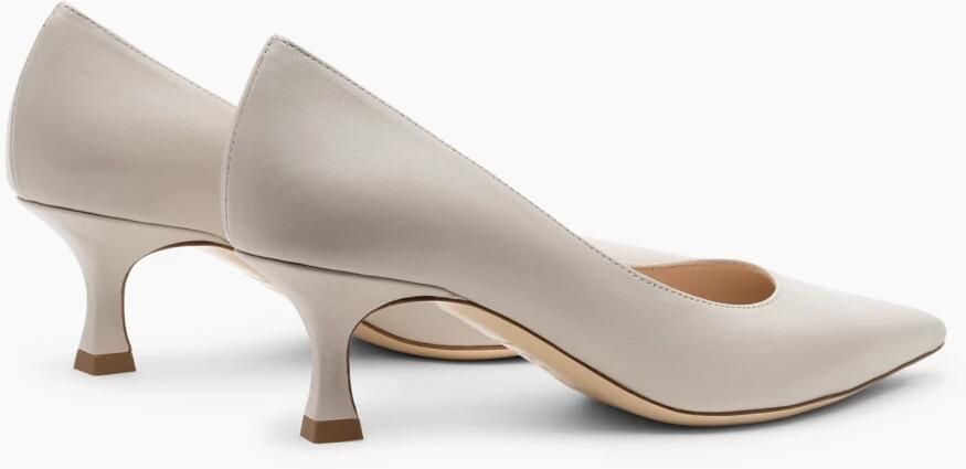 Parallele Elegante Leren Pump Latte Rosa Beige Dames - Foto 4