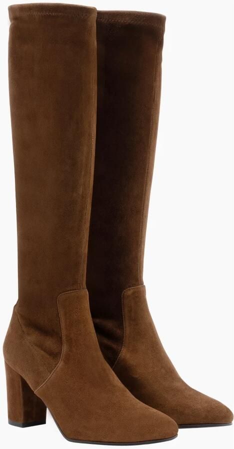 Parallele Stretch Suède Laars Cognac Brown Dames - Foto 5