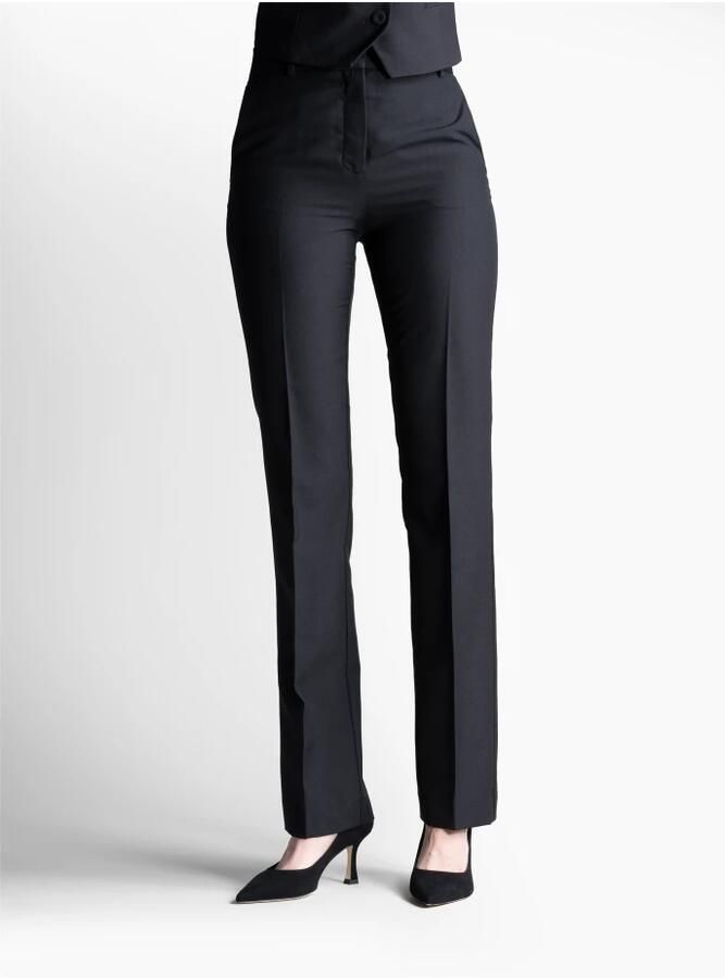 Parallele Zwarte Suède Pump Rozo Black Dames