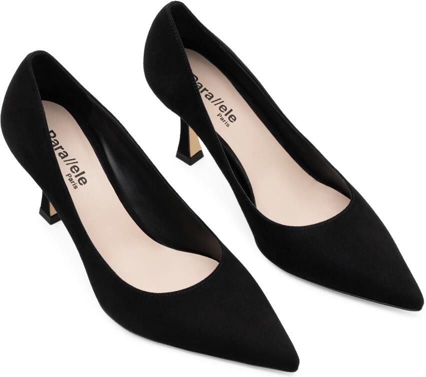 Parallele Zwarte Suède Pump Rozo Black Dames - Foto 2