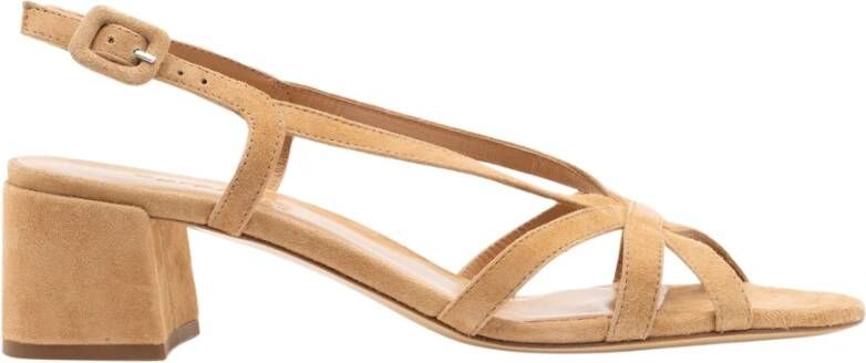 Parallele Sandalen met hoge hak