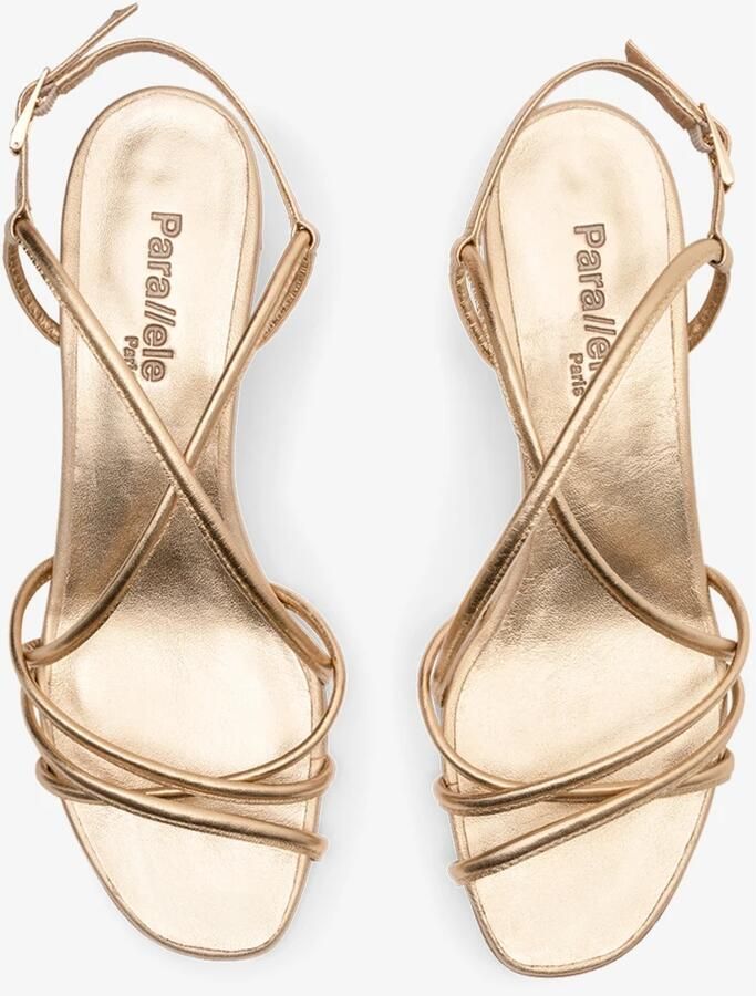 Parallele Sandalen met hoge hak