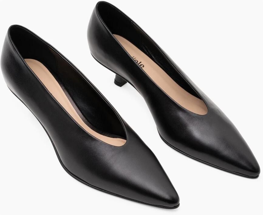 Parallele Zwarte Nappa Leren Pump Selma Black Dames - Foto 2