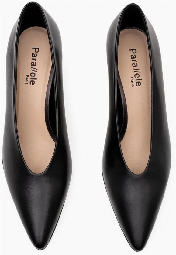 Parallele Zwarte Nappa Leren Pump Selma Black Dames - Foto 4