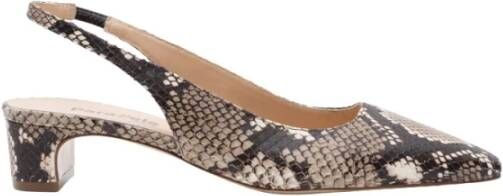 Parallele Slangenprint Slingback Hakken Multicolor Dames Schoenen