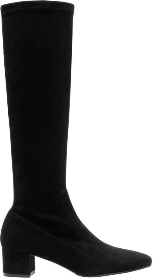 Parallele Stretch Suède Zwarte Laars Black Dames