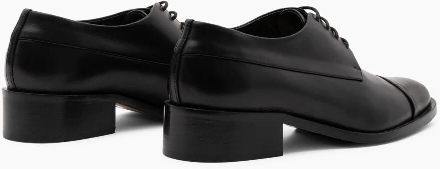 Parallele Zwarte Kalfsleren Derby Wilson Schoen Black Dames - Foto 4