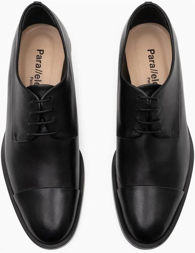 Parallele Zwarte Kalfsleren Derby Wilson Schoen Black Dames - Foto 3