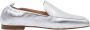 Parallele Zilveren zachte leren mocassins Gray Dames - Thumbnail 1