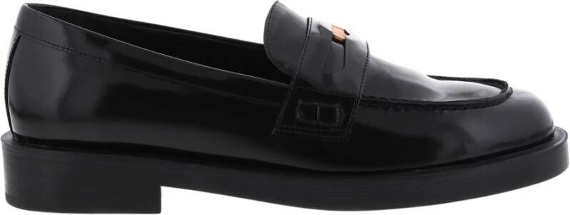 Paris Punk Zwarte Penny Loafer Schoenen