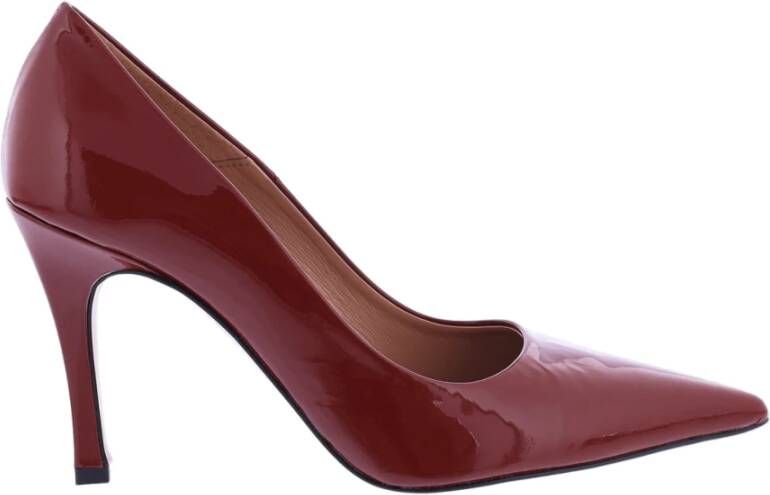 Paris Punk Dames Lakleren Pump Rood Red Dames