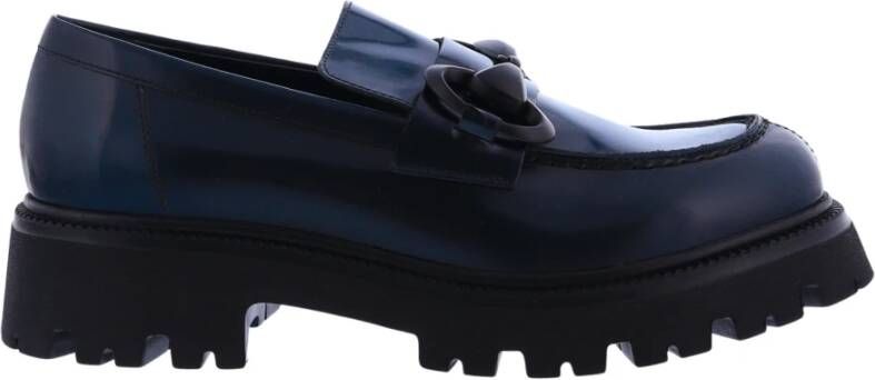 Paris Punk Dames Uma Parker Mocassin Blauw Blue Dames