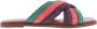 Paris Punk Groen bruin roze slipper - Thumbnail 1