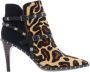 Paris Punk Luipaard Western Stijl Laarzen - Thumbnail 1