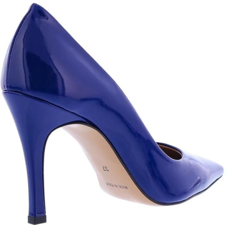 Paris Punk Blauwe Lakleren Pump Schoenen
