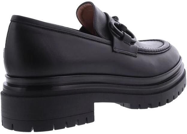 Paris Punk Chunky Loafer Zwart Leer