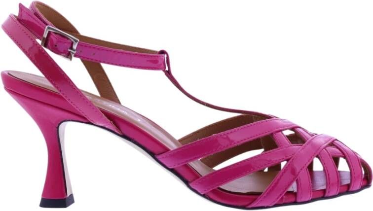 Paris Punk Sandalo Vernice Roze Dames