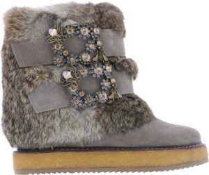 Paris Punk Winterbont met wig en jood Beige Dames