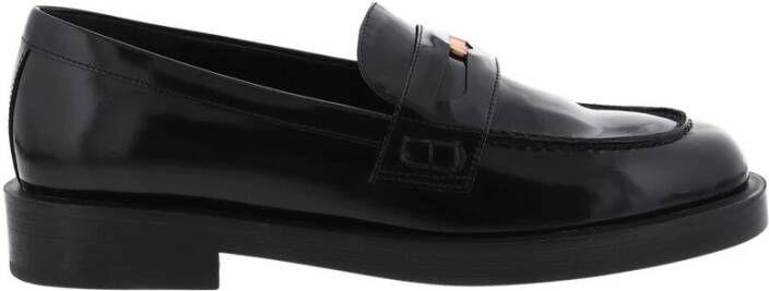 Paris Punk Zwarte Penny Loafer Schoenen