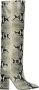 Paris Texas Python-Print Kniehoge Laarzen Meerkleurig Dames - Thumbnail 1