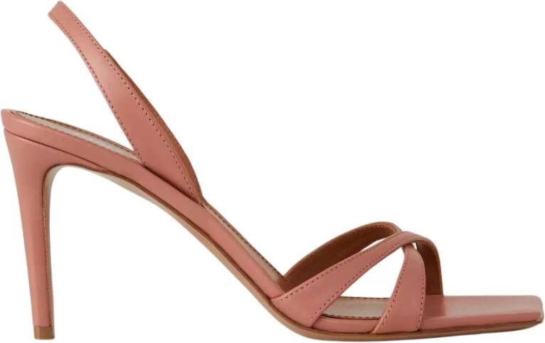 Paris Texas Beige Leren Stiletto Sandalen
