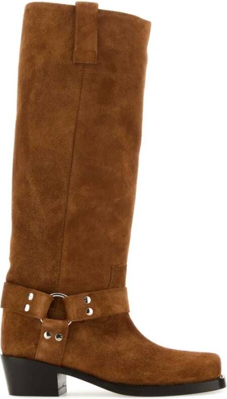 Paris Texas Caramel Suede Roxy Laarzen Brown Dames