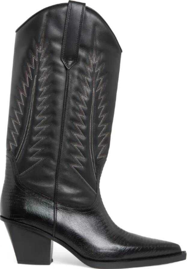 Paris Texas Cowboy Boots Black Dames
