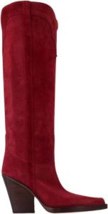 Paris Texas El Dorado 100 Laarzen Leer 10 cm Hak Rood Dames