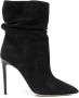 Paris Texas Suede hakken enkellaarzen Zwart Dames - Thumbnail 7