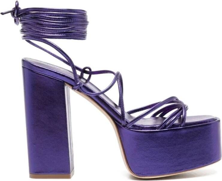 Paris Texas Flat Sandals Purple Dames