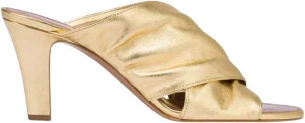 Paris Texas Gouden leren sandalen met hak